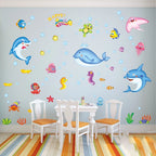 Lively Marine Life PVC Stickers for Home Decor