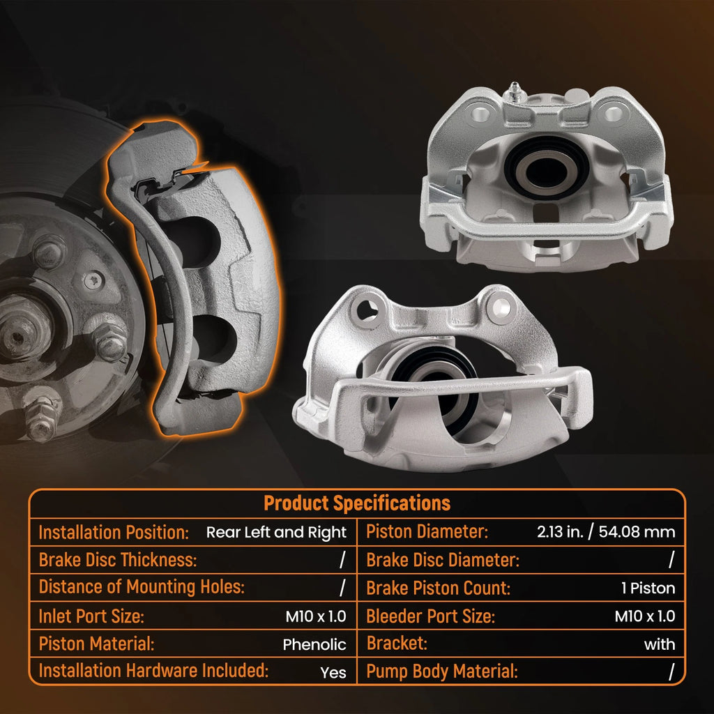 Rear Brake Caliper Assembly for GMC Sierra Yukon 1500 (2000–2001) 18-B4726 18-B4727