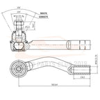 Set of 8 Front Lower Control Arms Ball Joints Tie Rods for Ford Tucson (2005–2009)