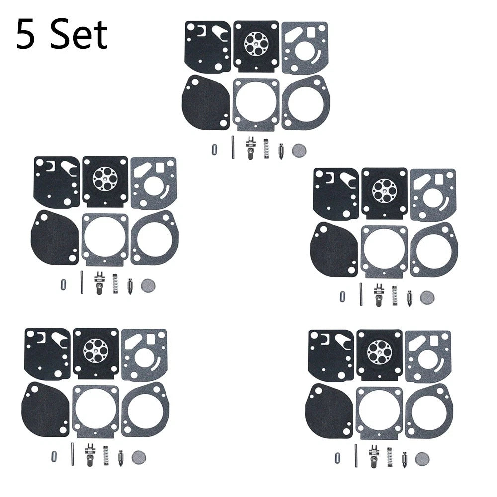 Set of 5 Carburetor Repair Kits for Zama RB-97 Stihl FS87 FS91 FS100 FS110