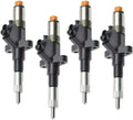 Set of 4 Fuel Injectors for Isuzu 6SD1 9.8D (1-15300415-1, 095000-0761)