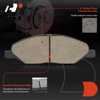 Set of 4 Front Ceramic Brake Pads for Nissan Versa (2008–2011)