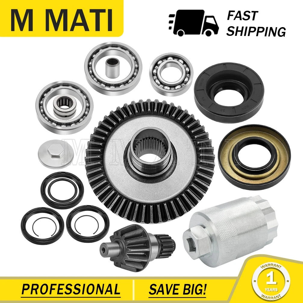 Rear Diff Pinion Ring Gear Bearings Seals for Honda TRX250X (1997–2023)