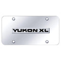 Chrome Name on Chrome License Plate - Officially Licensed for GMC Yukon XL