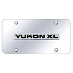 Chrome Name on Chrome License Plate - Officially Licensed for GMC Yukon XL