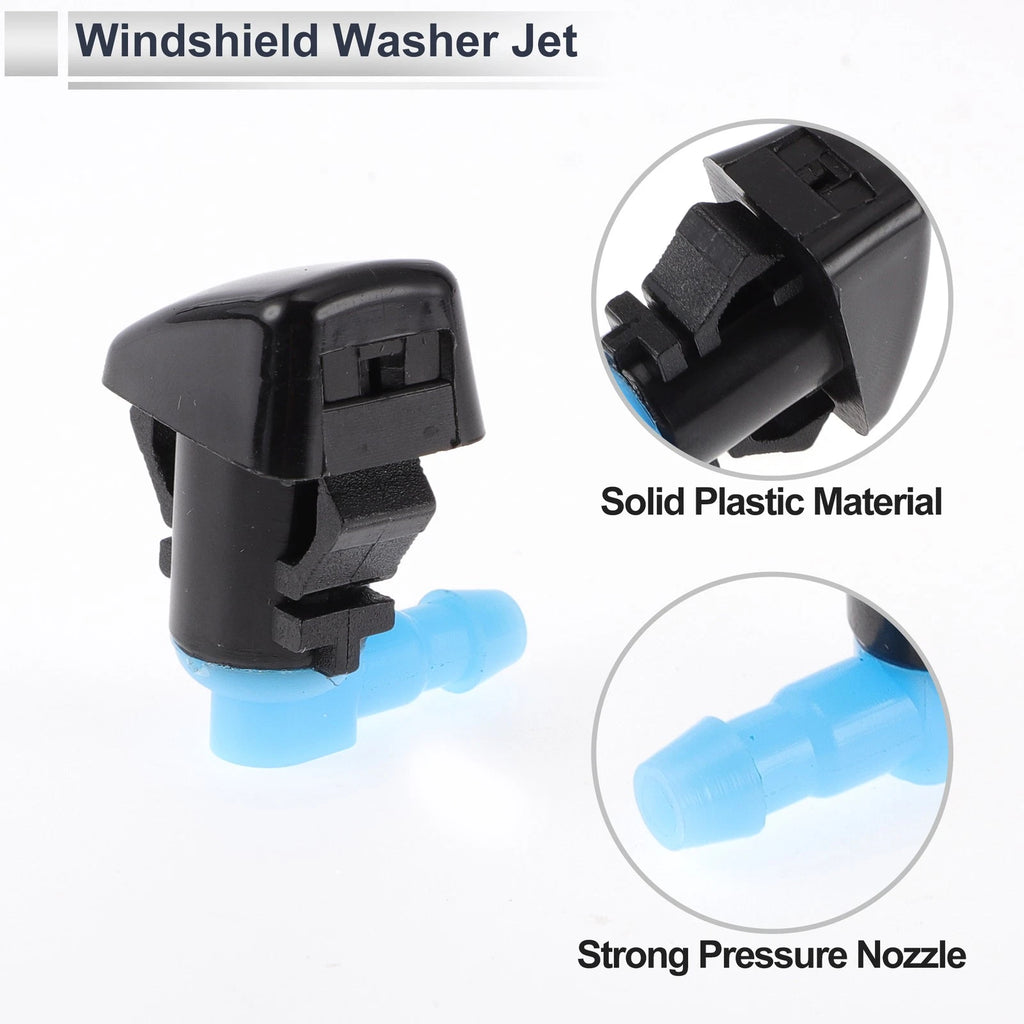 Set of 6 Windshield Washer Nozzles w/ Hose Connector for Ford (No. 25815793)