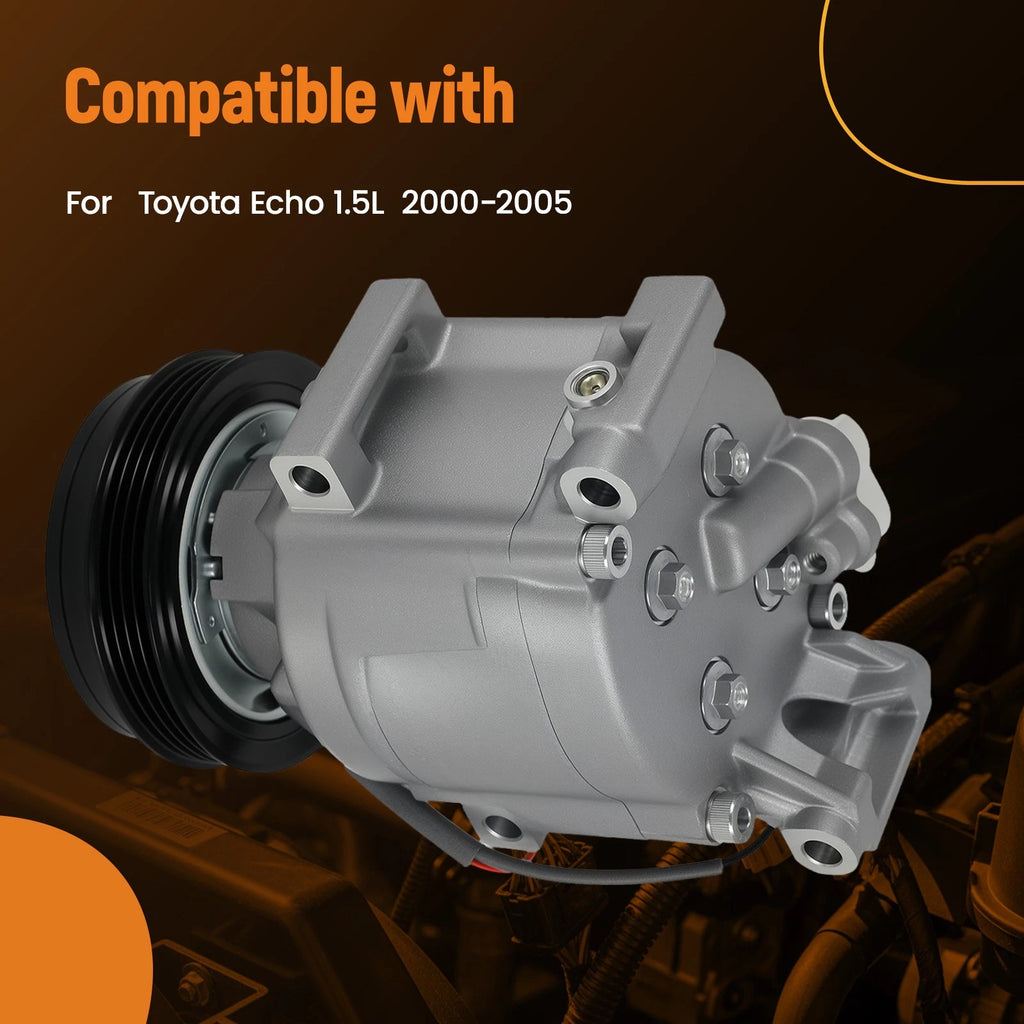 AC Compressor with Clutch for Toyota Echo 1.5L (2000–2005) SCSA06 12V CO 11063AC