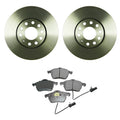 Set of 4 Bosch QuietCast Front Rotors & Akebono EURO Ceramic Pads for A4 A6