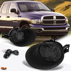Smoked Lens Front Bumper Fog Light Set for Dodge Ram Pickup (2002–2009)