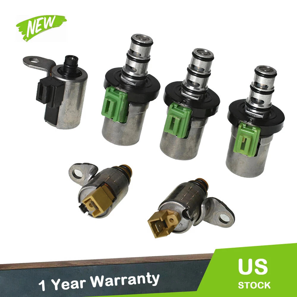 Set of 6 Transmission Solenoids for Mazda GS GX (2004–2012)
