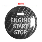 Carbon Fiber Red Start Stop Button Sticker for Mazda CX-3, CX-4, CX-5, CX-8, MX-5 (2016-2023)