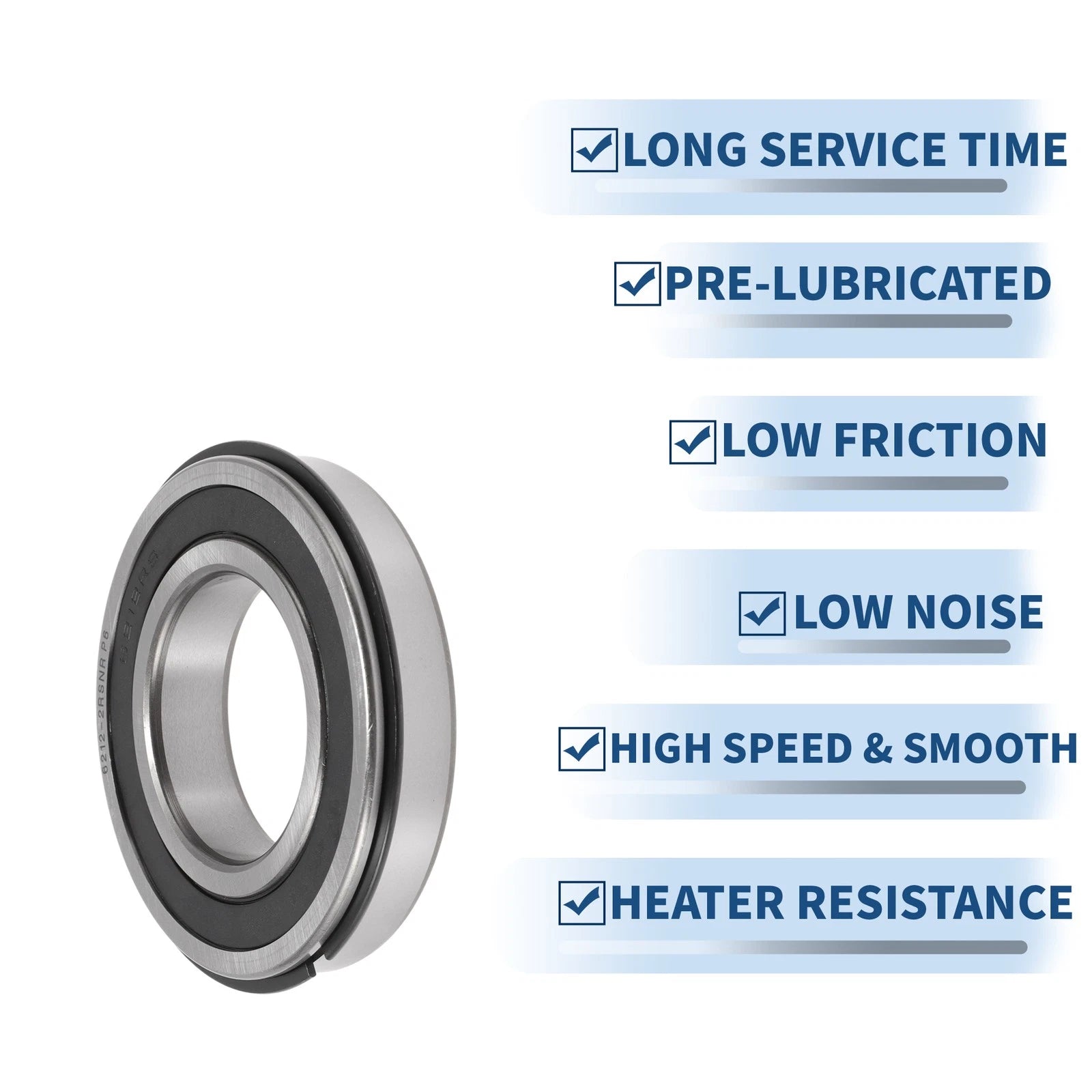 6212NR2RS Deep Groove Ball Bearings for Scooter Skateboard (60x110x22mm)