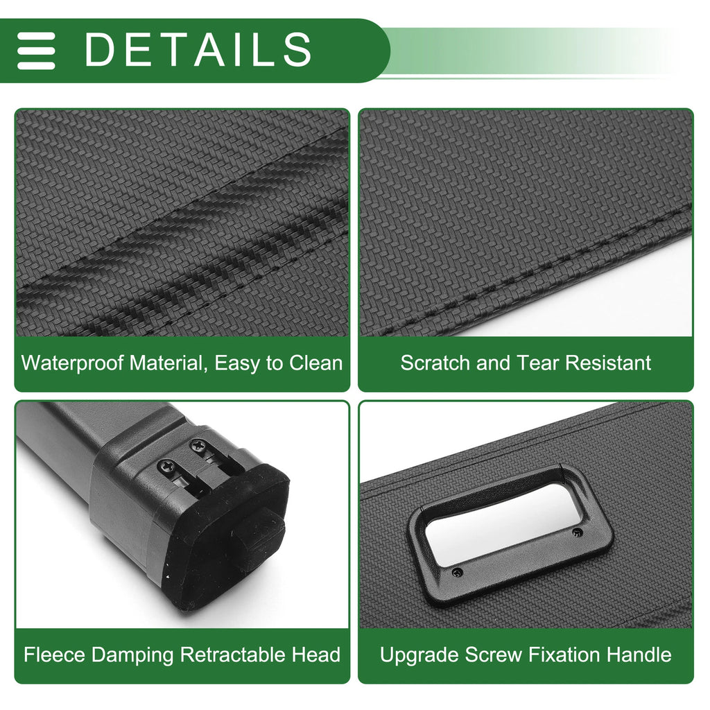 Retractable Cargo Cover for Ford S-MAX (2007–2014) Black Carbon Fiber