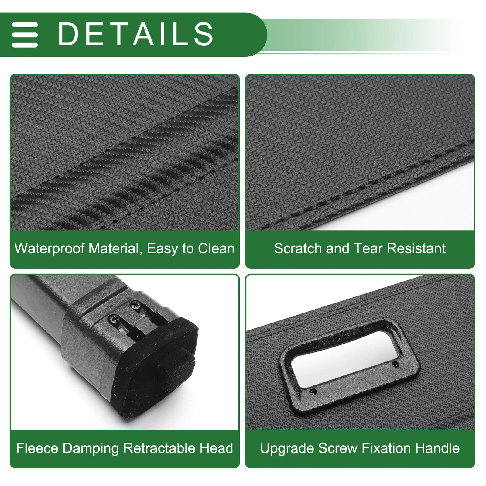 Retractable Cargo Cover for Ford S-MAX (2007–2014) Black Carbon Fiber
