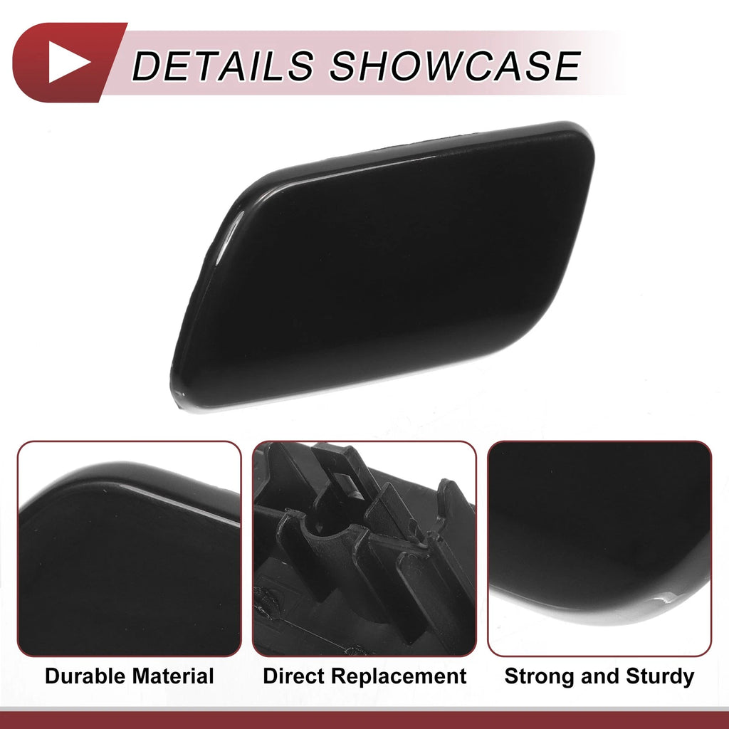 Front Left Washer Nozzle Cover Cap for Subaru Forester (2016–2018) Black