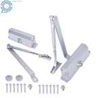 Set of 2 Aluminum Door Closers for Commercial Use (45-65KG)