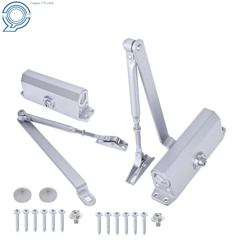 Set of 2 Aluminum Door Closers for Commercial Use (45-65KG)