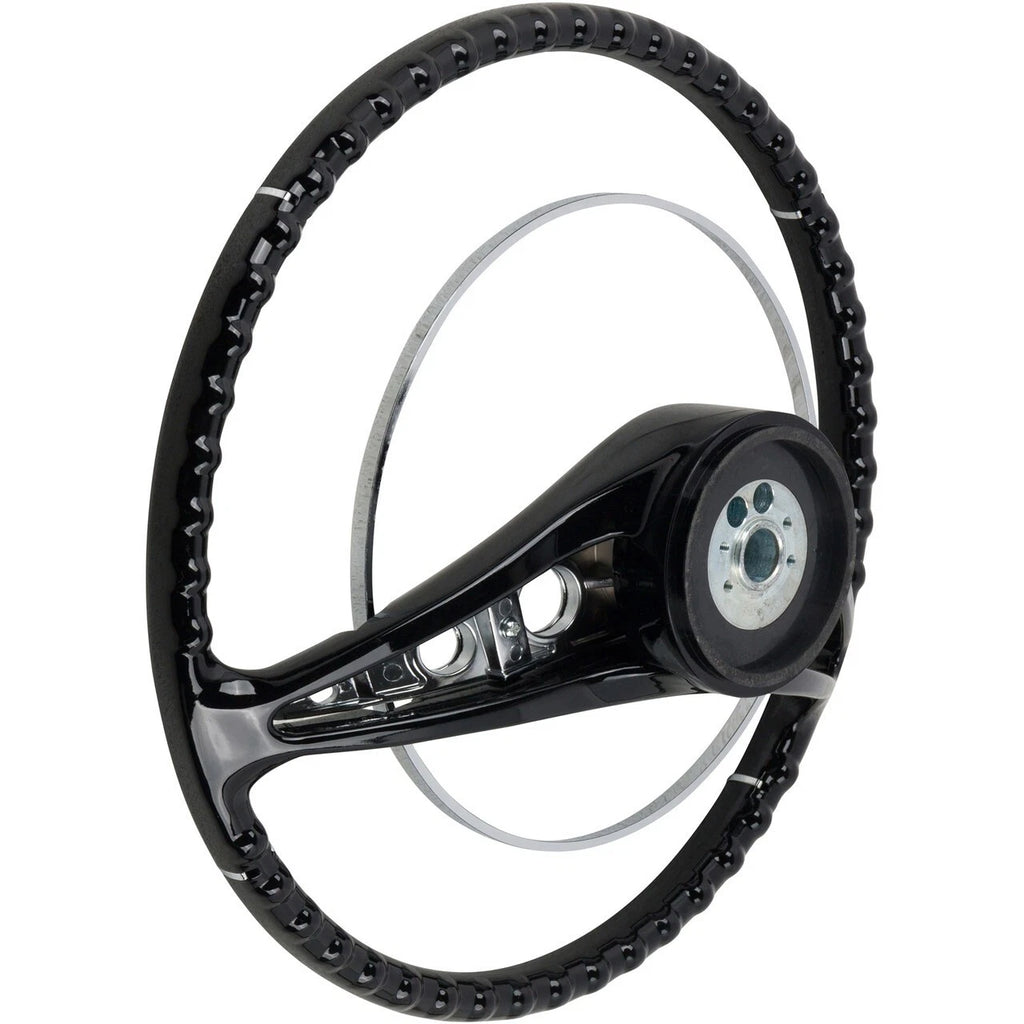 15 Inch Retro Steering Wheel with Horn Button Replacement for 1958 Chevy Impala