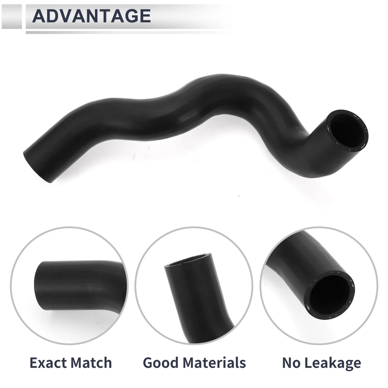 Radiator Hose for Nissan Rogue 2.5L (2008–2013) No. 21503JG300 Rubber Black