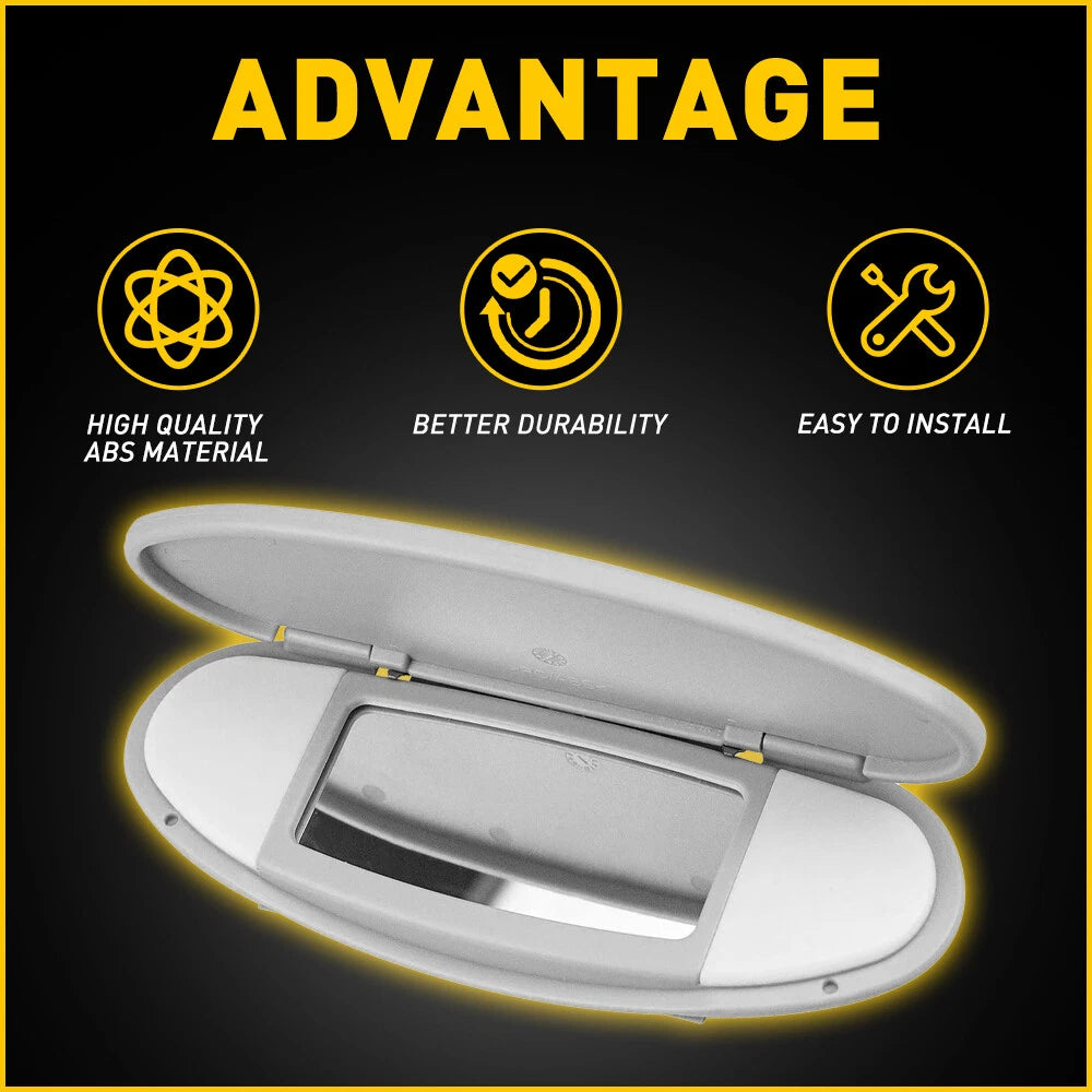 Sun Visor Vanity Mirror Cover for BMW Mini R55 R56 R60 (2007–2014)