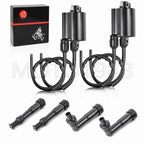 2 x Ignition Coil & Spark Plug Cap for Honda CB750 Nighthawk (1991–2003)