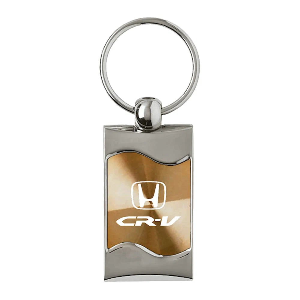 Gold Rectangular Wave Keychain - Officially Licensed for Honda CR-V