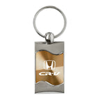 Gold Rectangular Wave Keychain - Officially Licensed for Honda CR-V