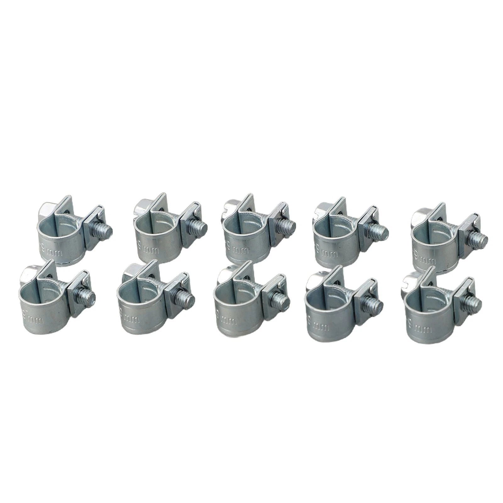 Set of 10 Hose Clips for Agricultural Fuel Line
