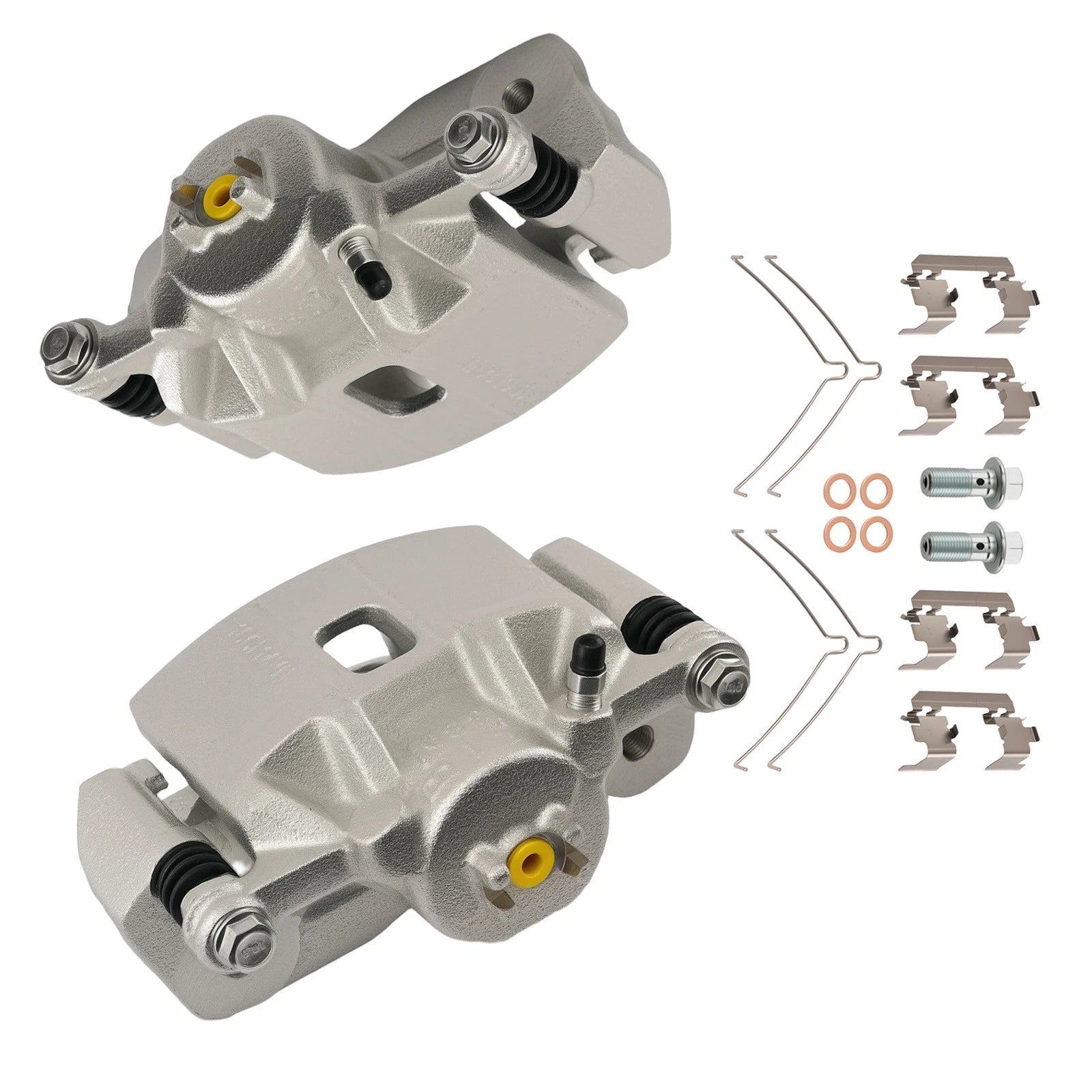 Front Disc Brake Calipers Set for Honda Civic (2012–2015) CR-Z (2011–2015) w/Bracket