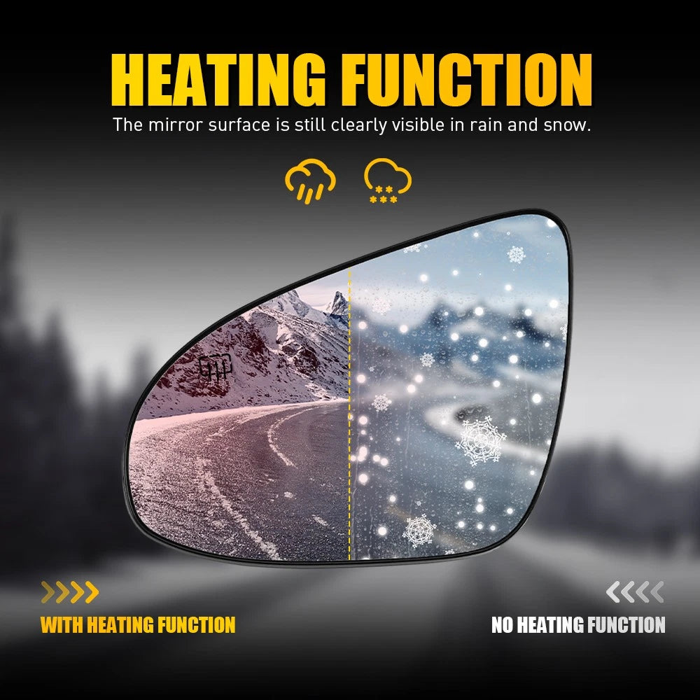 Heated Mirror Glass for Toyota Corolla Sedan (2014–2019) Driver Side