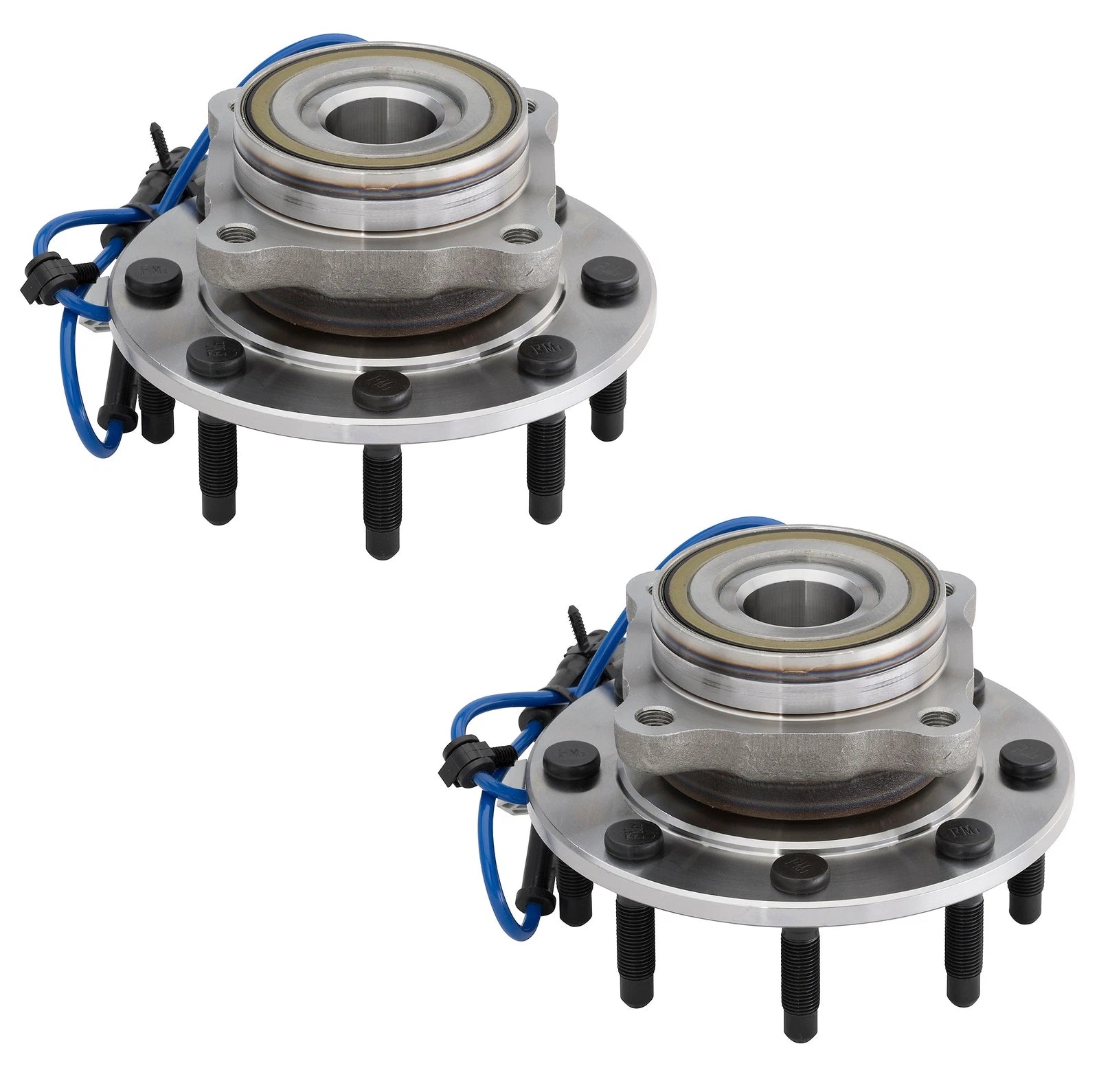 Set of 2 Front Moog 8 Stud Wheel Bearing Hub Assemblies for Chevy GMC (4WD)