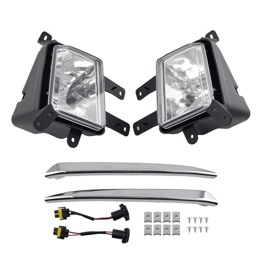 Fog Lights for Chevy Suburban/Tahoe (2015–2020) w/Chrome Trim