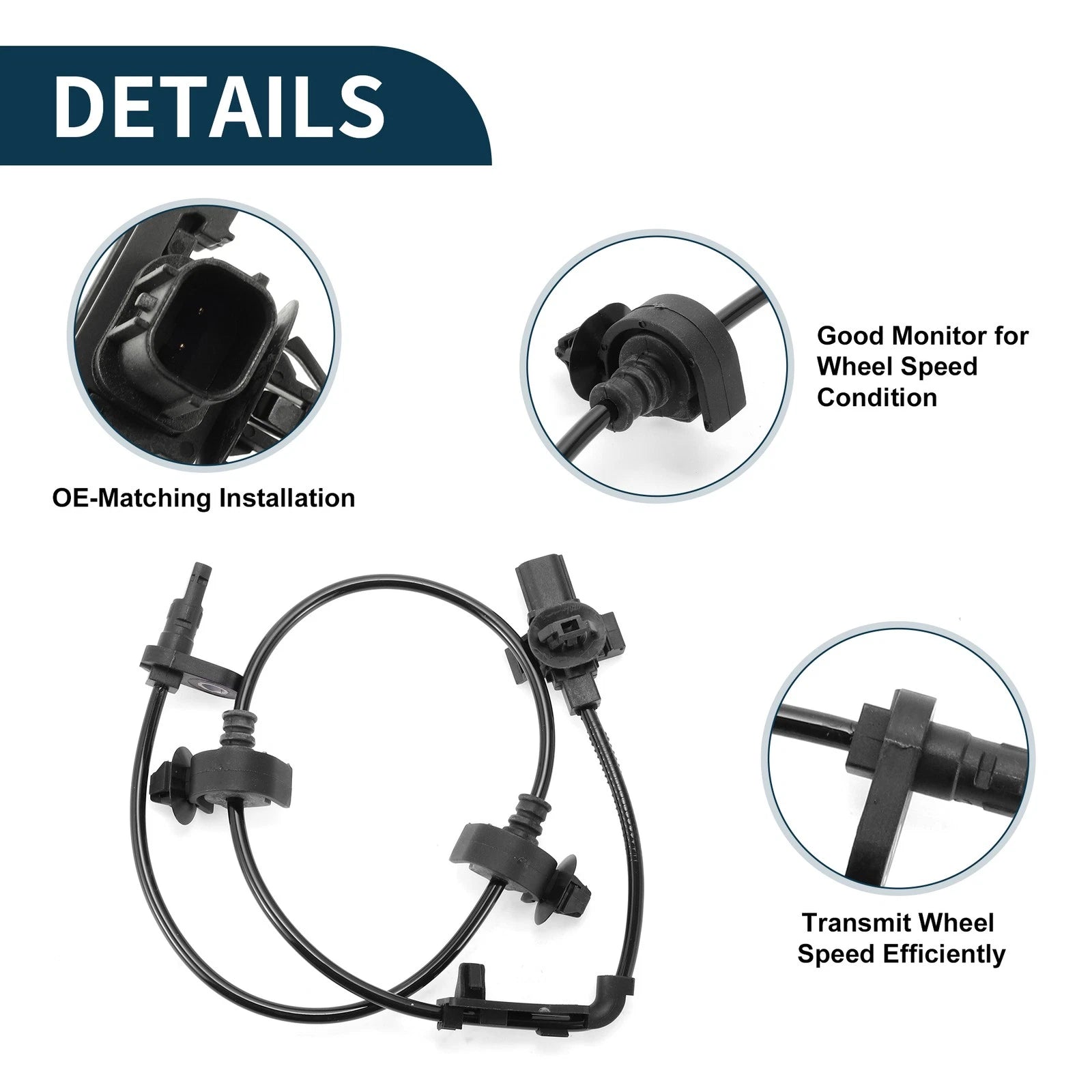 ABS Wheel Speed Sensor No. 57455-SNE-A01 for Honda Civic (2016–2021)