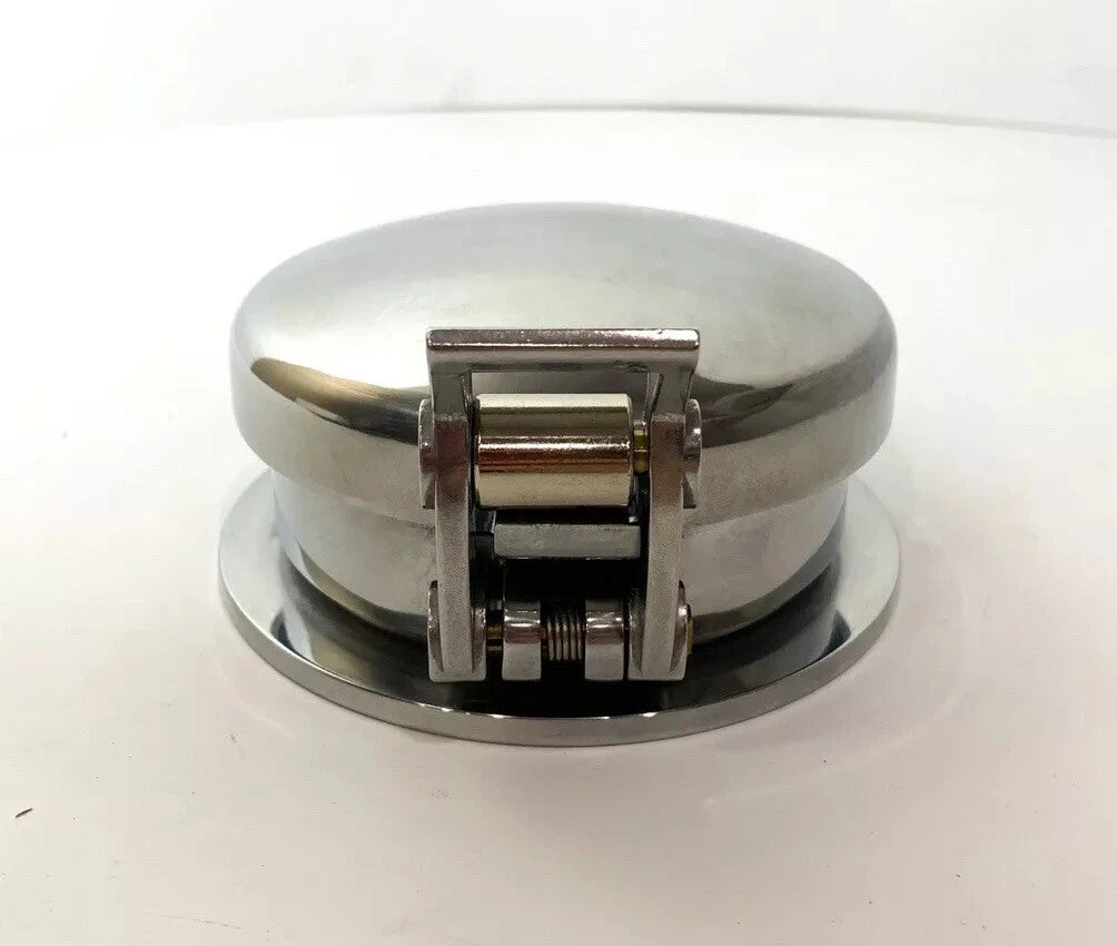 Gas Fuel Cap Polished Aluminum Roller Style for Shelby Cobra (1962–1965)