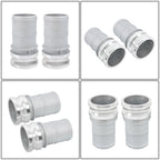 2X 3" Aluminum Camlock Type E Adapter for Universal Hose Connection
