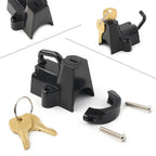 Black Motorcycle Helmet Lock for Harley-Davidson Softail, Road King, FatBoy