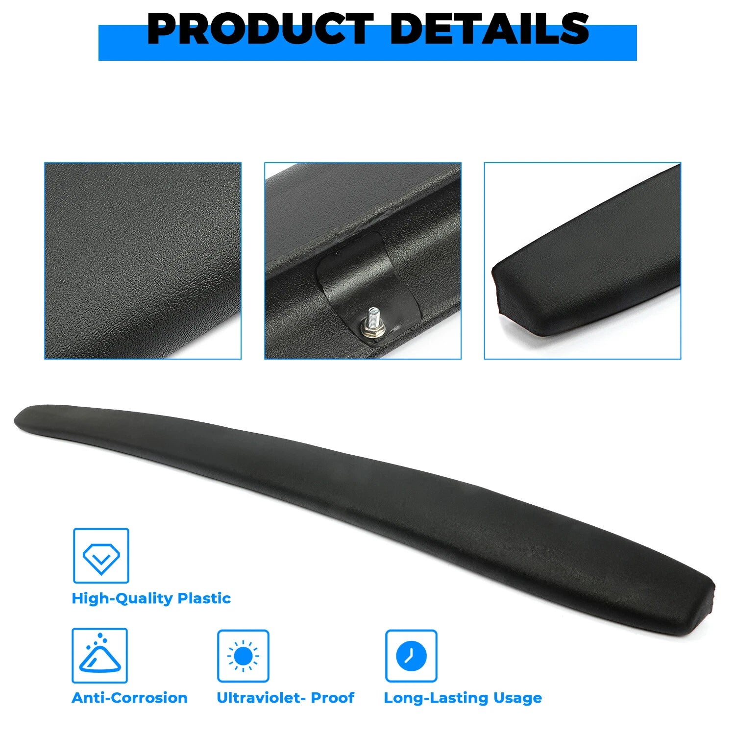 Dash Pad Cover for Chevy GMC C10 (1967–1972) - Black Plastic