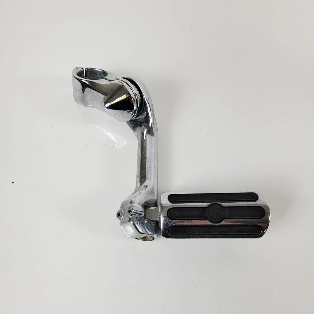 OEM Left Foot Peg & Mount for Harley-Davidson Touring Softail Chrome