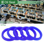 Set of 5 Oil Seal Rotary Shaft Seal 35x43x6mm TPU High Pressure