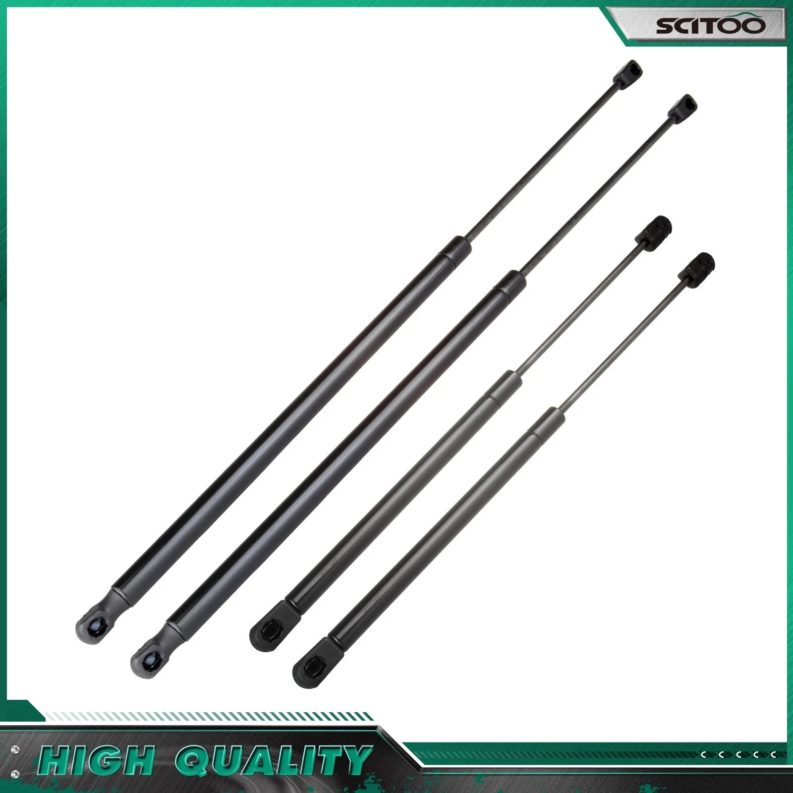 2 Liftgate Tailgate & 2 Window Lift Supports for Jeep Commander (2006–2009)