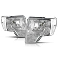 Direct Replace Headlight for Ford F150 (2009–2014) Chrome Housing Clear Corner