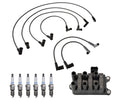 Denso Ignition Coil Wire Set & 6 Platinum Spark Plugs for Mazda B3000 (1994–2006)