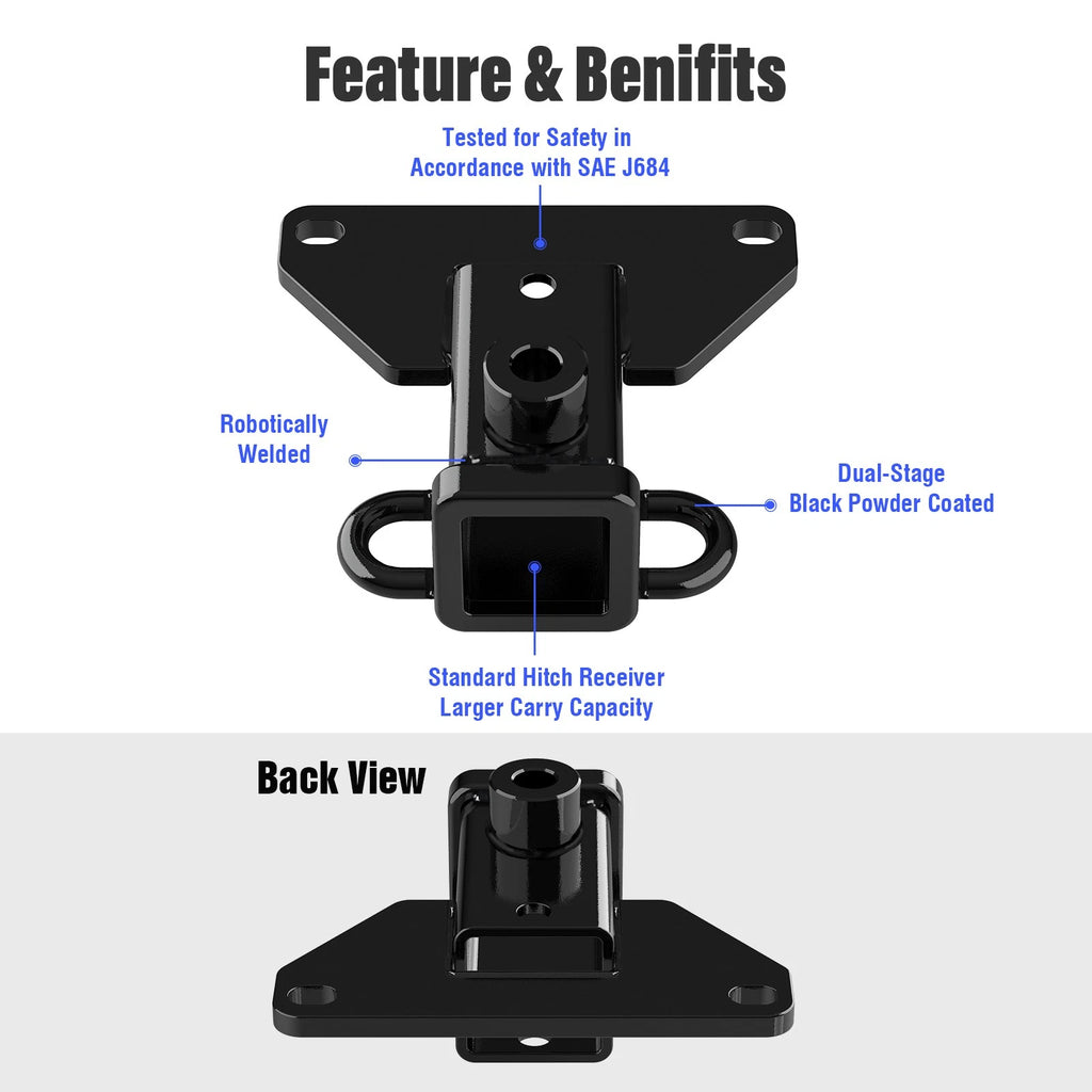 2 Inch Receiver Trailer Towing Hitch for Jeep Gladiator (2020-2026)