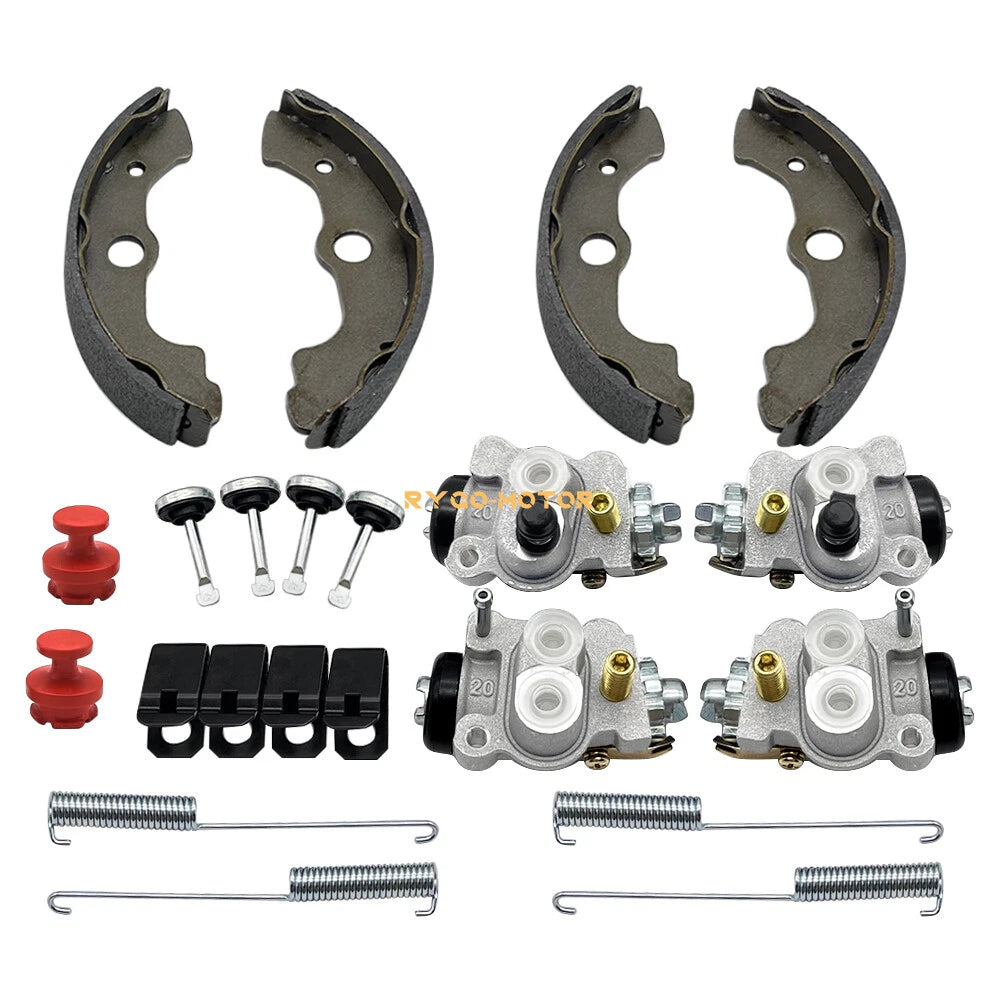 4X Front Brake Wheel Cylinders W/Shoes Hole Plug Kit for Honda TRX350 (2000–2006)
