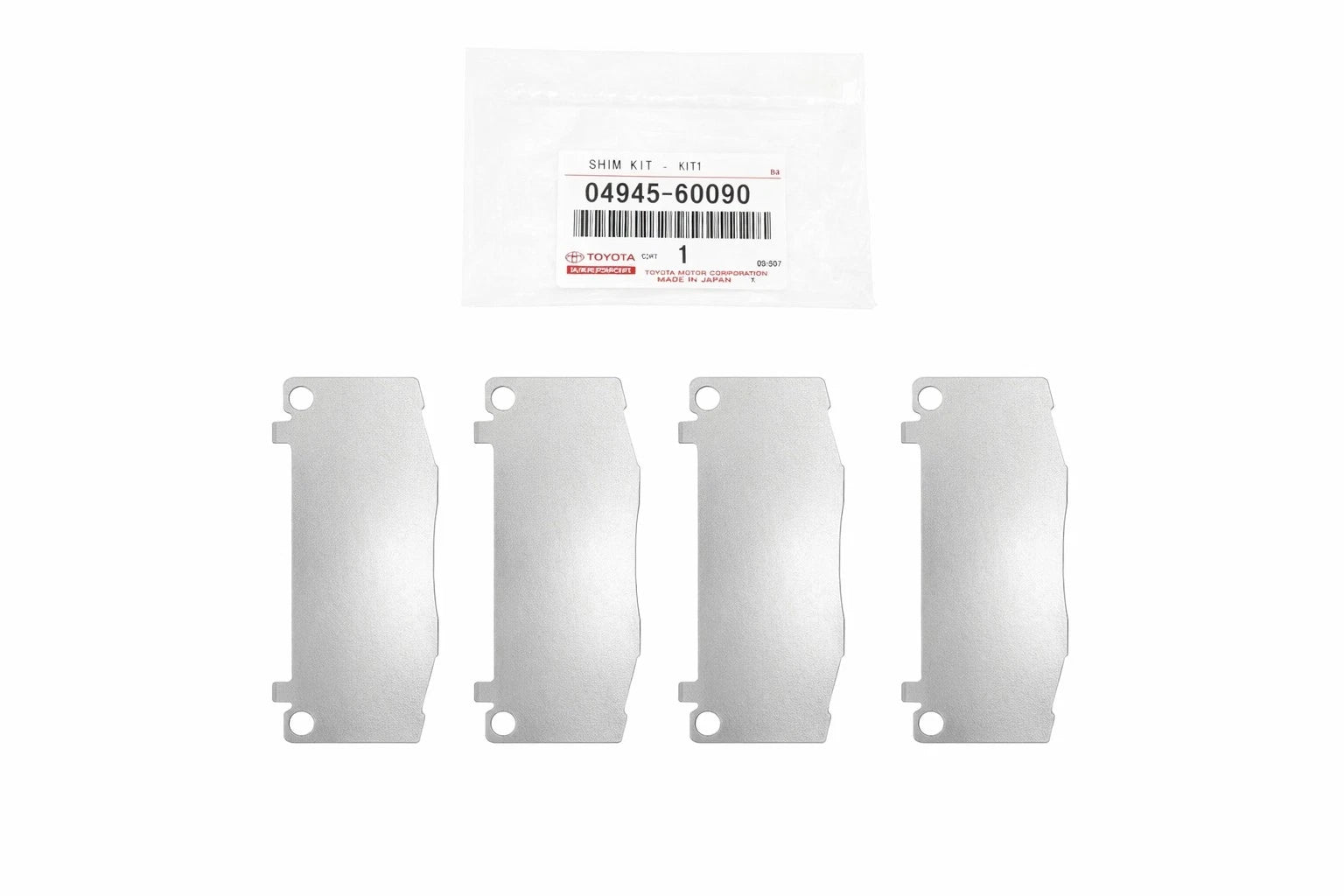 Front Disc Brake Pad Shim Kit for Toyota 4Runner, Lexus (OEM 0494560090)