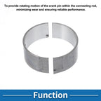 Set of 8 Connecting Rod Bearings for Mitsubishi L200 (MD071298)