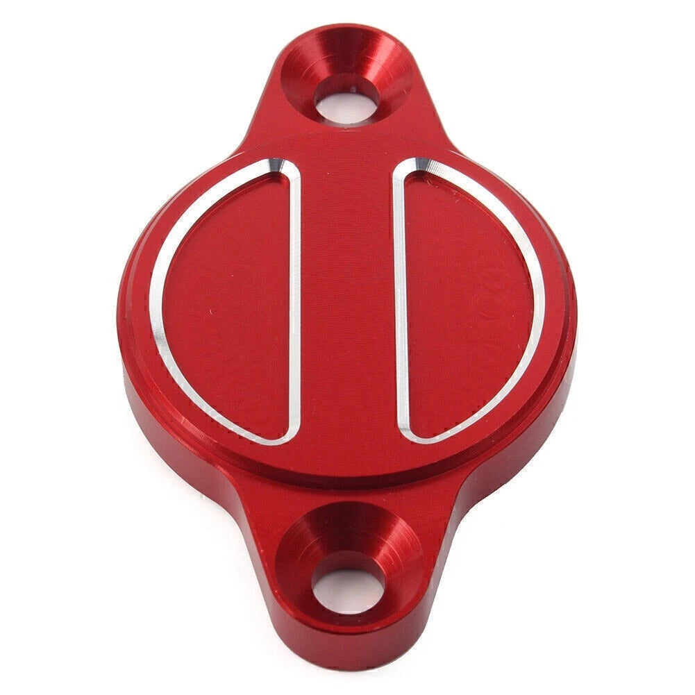 Engine Oil Filter Cap Cover Guard Red for Ducati Monster 1100 1200 Multistrada (2009–2019)