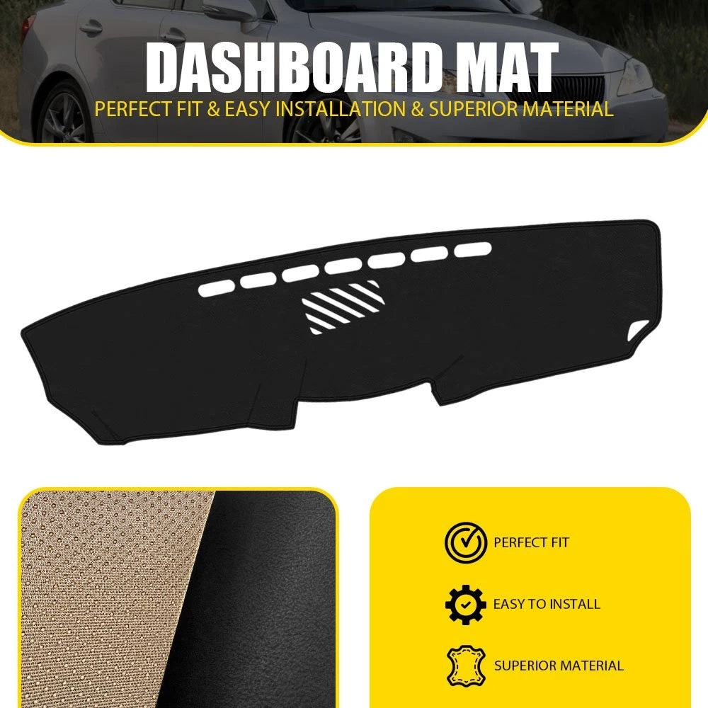 Leather Dashboard Cover for Lexus IS250 IS350 (2006–2011) Dashmat Pad