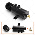 2X Oil Catch Can AN10 Port Breather Filter for Universal (0.75L) Black