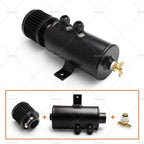 2X Oil Catch Can AN10 Port Breather Filter for Universal (0.75L) Black